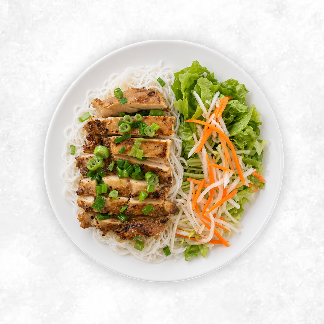 Grilled Lemongrass Chicken Vermicelli Bowl