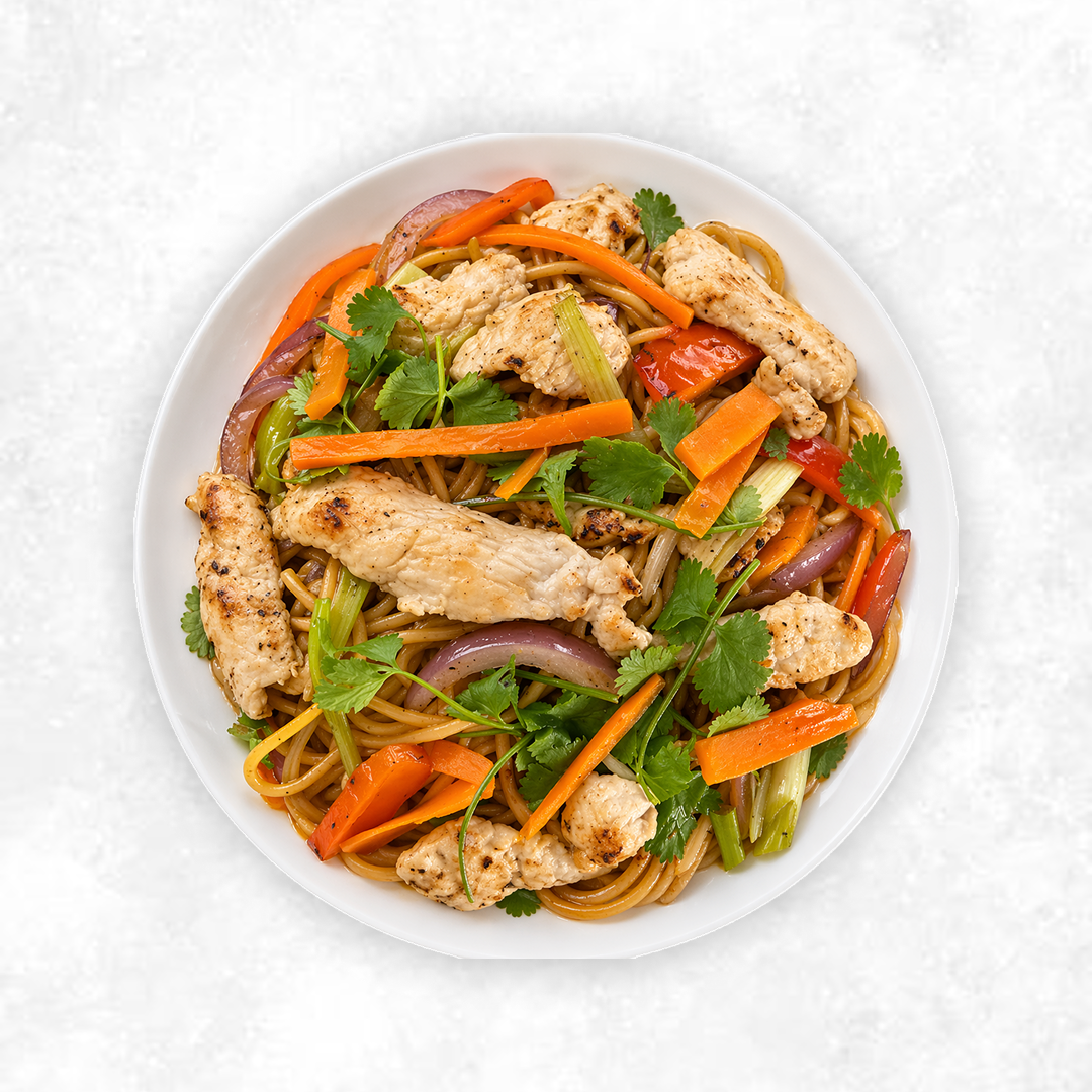 Stir Fried Chicken Lo Mein