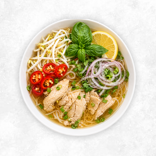 Chicken Breast Rice Noodle Soup