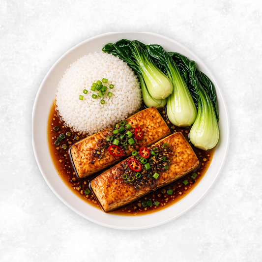 Garlic Soy Braised Salmon
