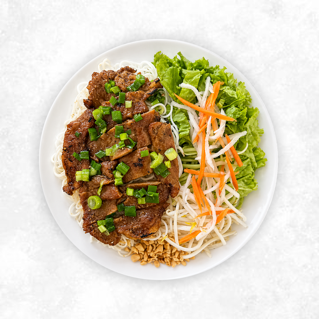 Grilled Lemongrass Pork Vermicelli Bowl