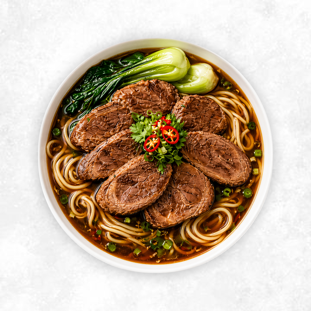 Satay Style Beef Shank Egg Noodle Soup