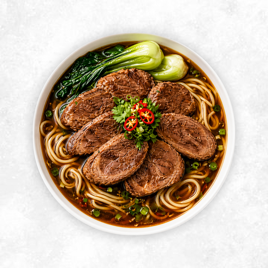 Satay Style Beef Shank Egg Noodle Soup